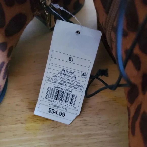 NWT A New Day 'Valerie' Leopard Print Ankle Booties - Picture 9 of 9